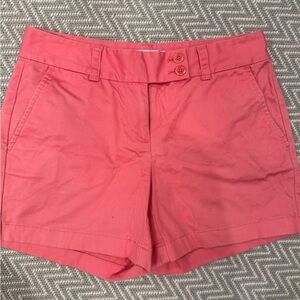Vineyard Vines Women’s salmon coral Pink Chino Shorts Size 0 Cotton Preppy